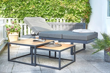 Loungetisch-Set Nested, eckig, Diamond Garden